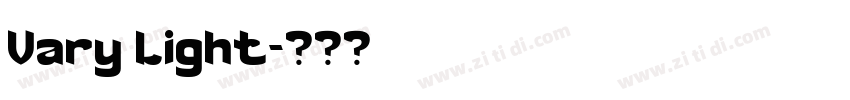 Vary Light字体转换